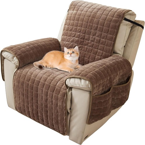 Plush recliner slipcover - plush,